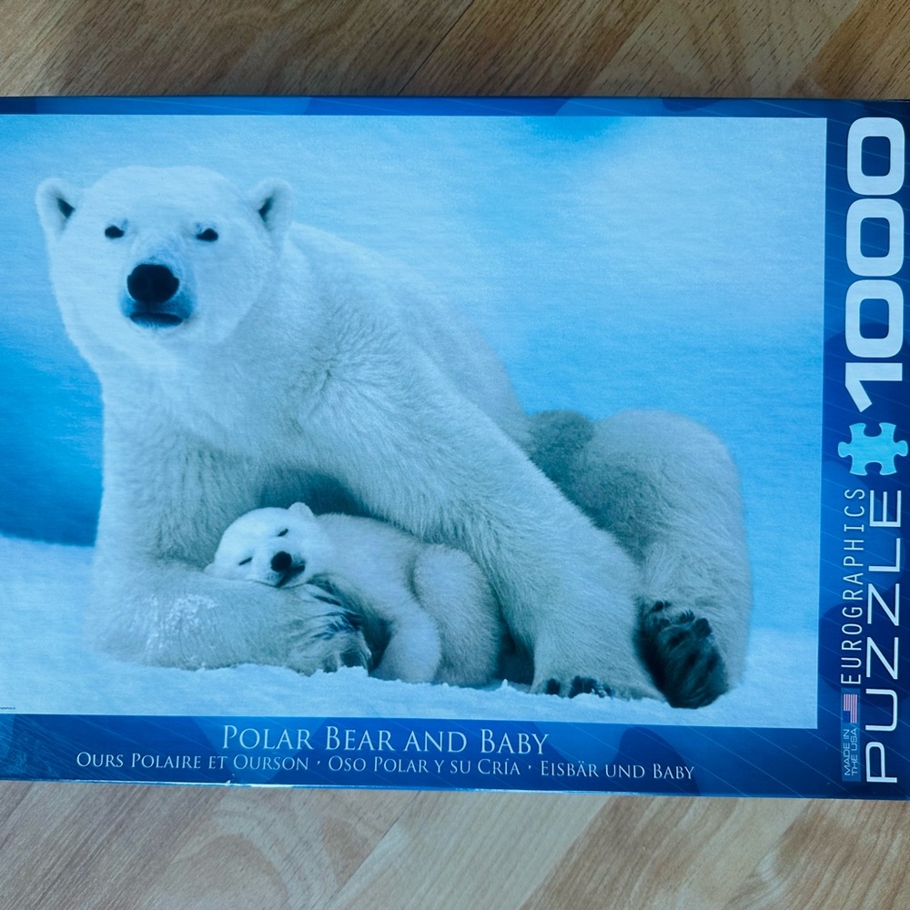 NEW Eurographics Polar Bear and Baby Puzzle